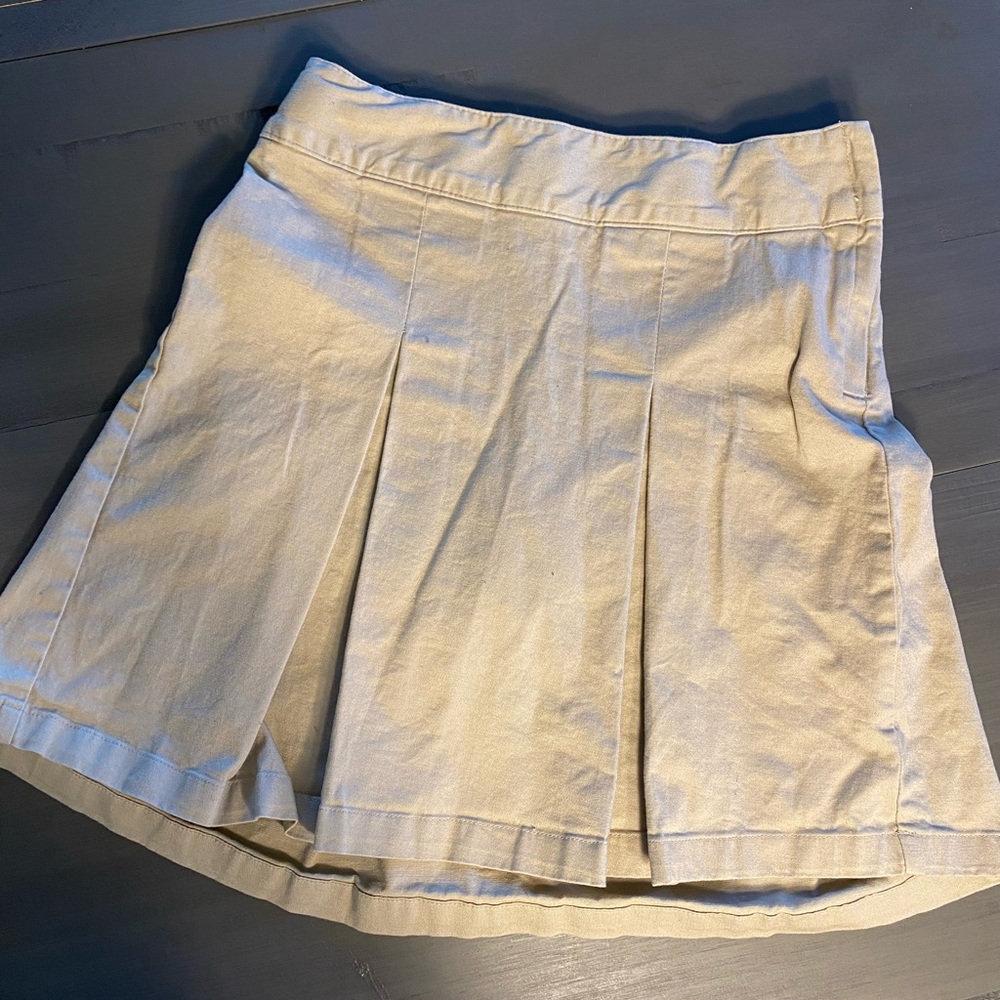 Girls Khaki uniform skirt size 7